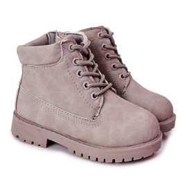 FR1 Dětské boty Trappers se zipem Grey Dexter šedá šedá FR1 Dětské boty Trappers se zipem Grey Dexter šedá šedá