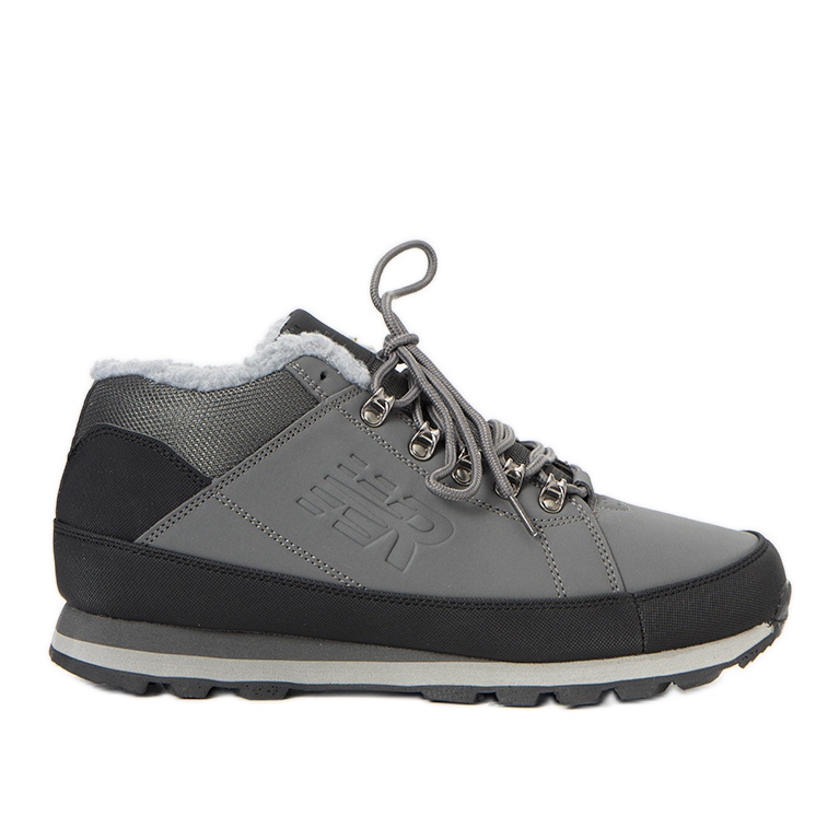 Šedé zateplené pánské sportovní boty Grifar šedá Šedé zateplené pánské sportovní boty Grifar šedá