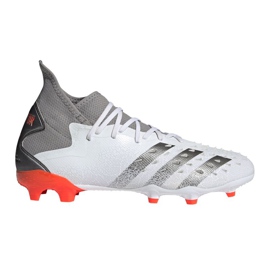Kopačky Adidas Predator Freak.2 Fg M S24190 šedá, bílá šedá