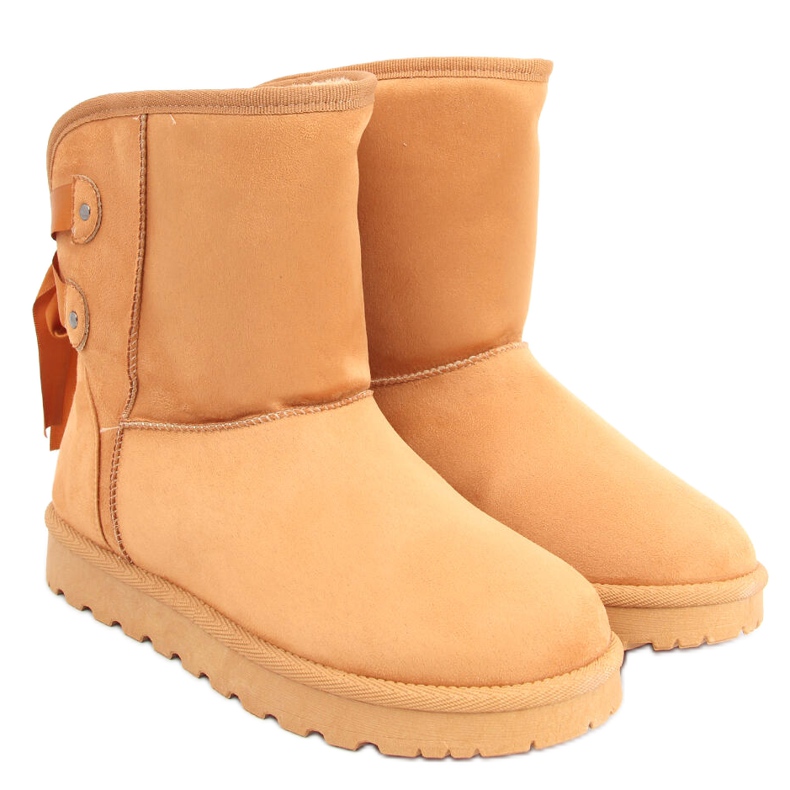 Sněhule Emusy s mašlemi Stella Camel hnědý Sněhule Emusy s mašlemi Stella Camel hnědý