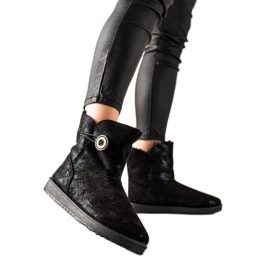 Evento Mukluki se třpytkami černá