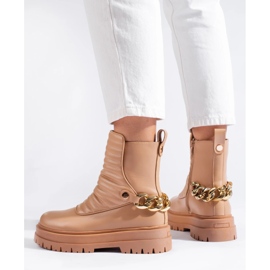 Stylové řetízkové tašky béžový Stylové řetízkové tašky béžový