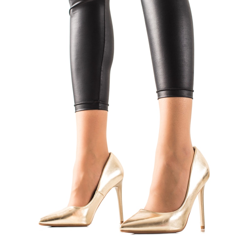 Seastar Stylové vysoké podpatky zlatý