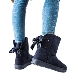 TRENDI Mukluki S Mašlí námořnická modrá