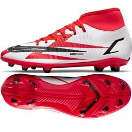 Kopačky Nike Mercurial Superfly 8 Club CR7 Mg M DB2855-600 vícebarevný pomeranče a červené
