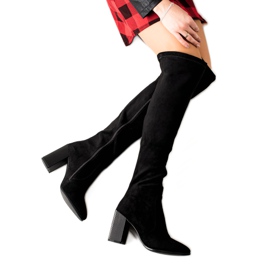 Goodin Semišové Boty Na Sloupu černý