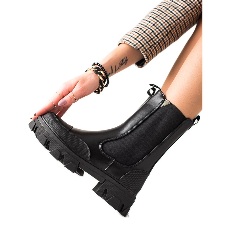 Seastar Dělnické módní boty černá