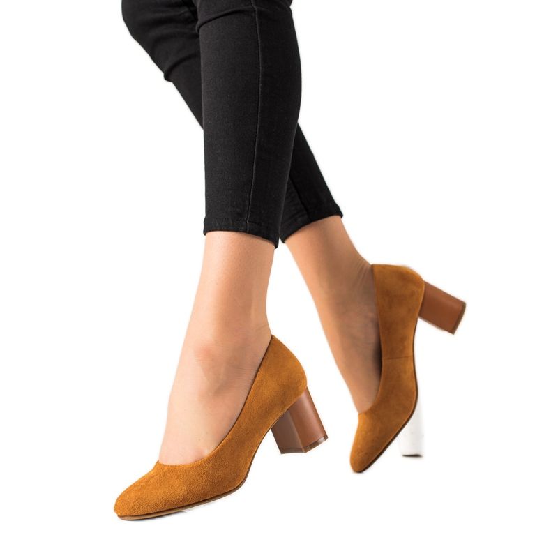 M.Daszyński Camel lodičky hnědý žlutá