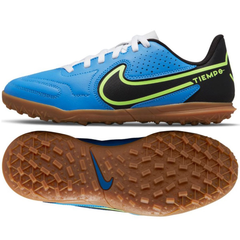 Kopačky Nike Tiempo Legend 9 Club Tf Jr DA1334 403 vícebarevný modrý