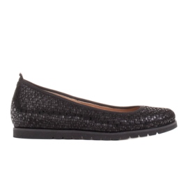 Marco Shoes Lehké balerínky s velmi měkkou spodní stranou a skrytým klínem černá Marco Shoes Lehké balerínky s velmi měkkou spodní stranou a skrytým klínem černá