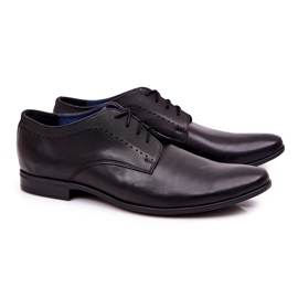 Bednarek Polish Shoes Elegantní kožené boty Bednarek 724 Black černý