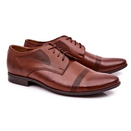 Bednarek Polish Shoes Pánské kožené boty Bednarek 804 Brown hnědý