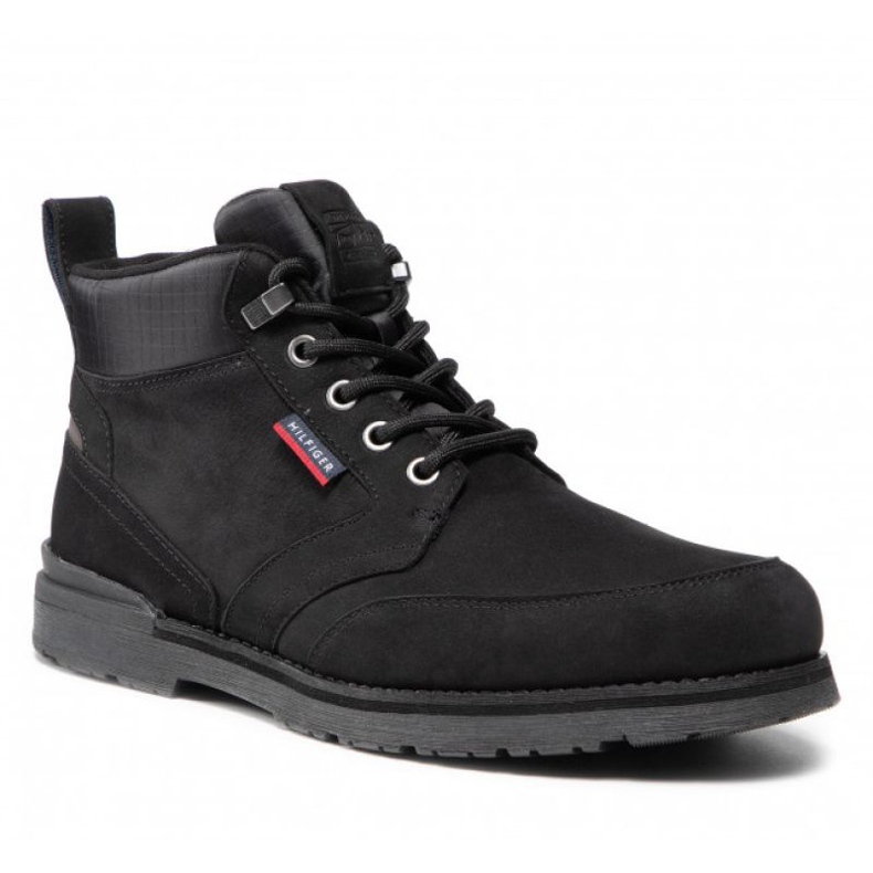 Bota Tommy Hilfiger Outdoor Corporate Mix Boot M FM0FM03776-BDS černá