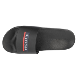 Tommy Hilfiger sezónní embosovaná bazénová skluzavka M FM0FM03792-BDS černý