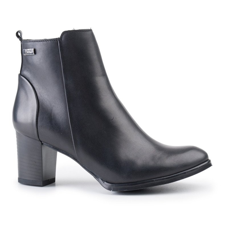 Marco Shoes Kožené boty 0599B-001-4 černá