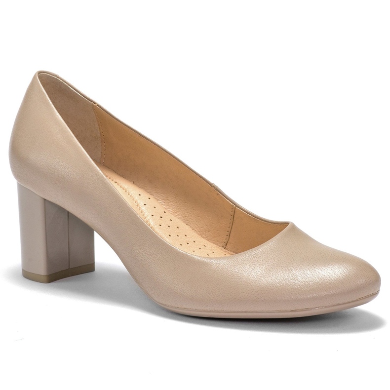 Marco Shoes Hladké a pohodlné béžové boty Marco béžový
