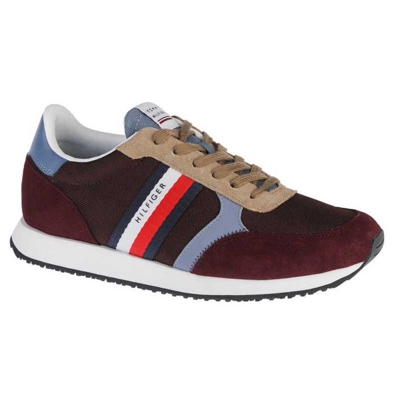 Boty Tommy Hilfiger Runner Lo Color Mix FM0FM03815-GR8 hnědý Boty Tommy Hilfiger Runner Lo Color Mix FM0FM03815-GR8 hnědý