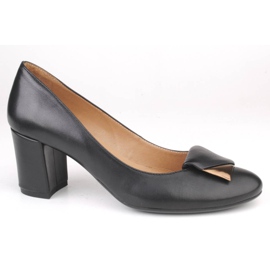 Marco Shoes Pohodlné lodičky pro širší chodidlo s měkkou stélkou černý