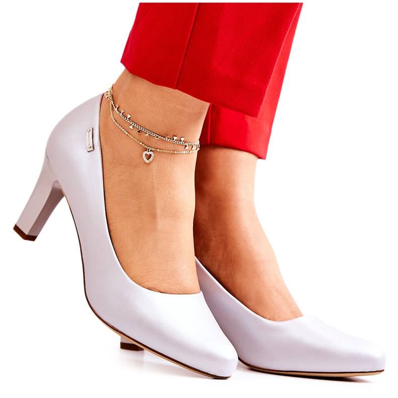 Dámské lodičky Sergio Leone Silver Pearl Orsola stříbrný