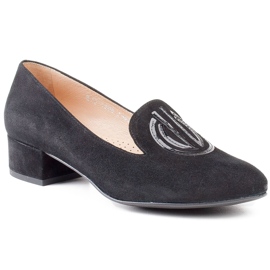 Marco Shoes Dámské semišové boty. Černí páni černý
