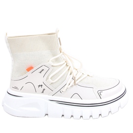 Ponožkové sportovní boty Malin Beige béžový