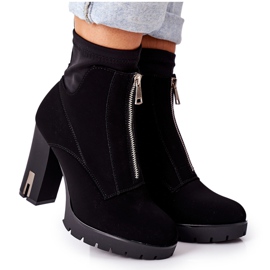 PS1 Černé teplé boty na podpatku Wonder Woman černá PS1 Černé teplé boty na podpatku Wonder Woman černá