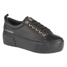 Boty Calvin Klein Vulcanized Flatform Laceup LW YW0YW00366-0GJ černý