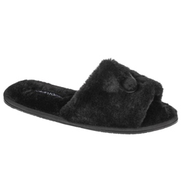 Calvin Klein Slipper Sandal Fur W HW0HW00634-BAX černý