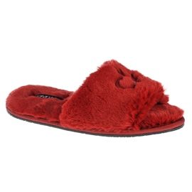 Calvin Klein Slipper Sandal Fur HW0HW00634-XB8 červený