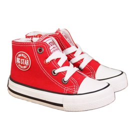 Tenisky se zipem Big Star Jr HH374086 červené červený