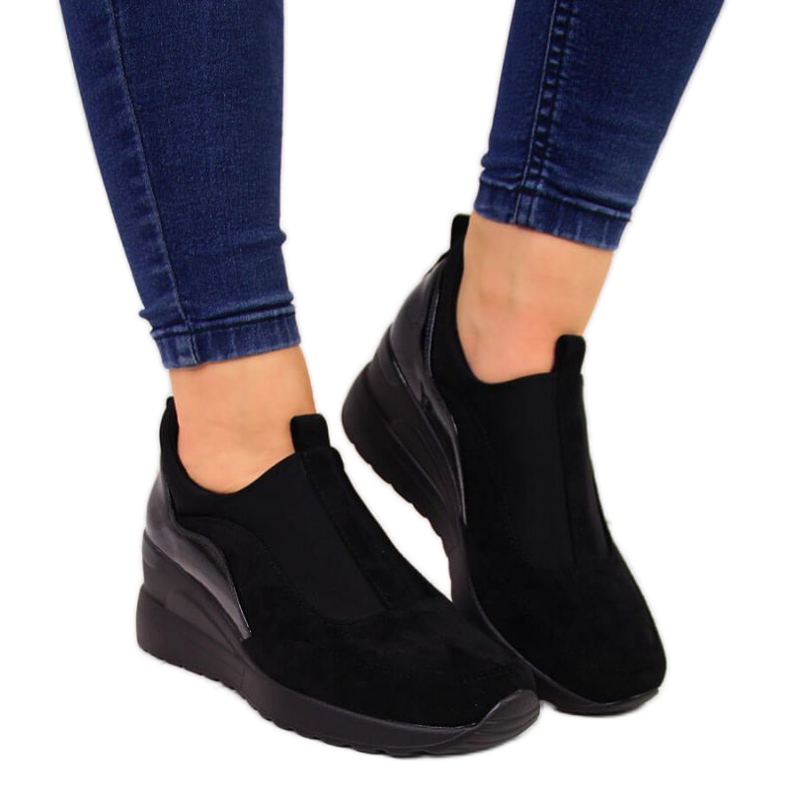 Tenisky na klínku Vinceza W WM790A černé černá