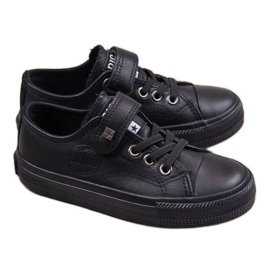 Tenisky na suchý zip Big Star Jr EE374034 černé bílý černý