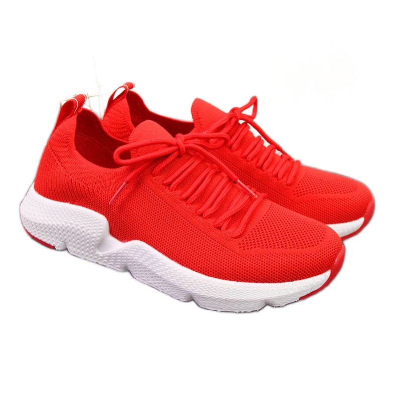 Červené tenisky Big Star W DD274580 bílý