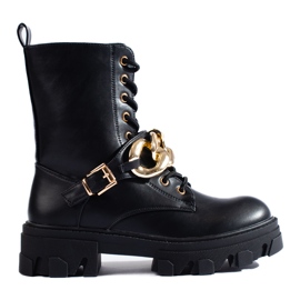 Diamantique Černé tašky na platformě černý