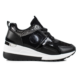 TRENDI Černé tenisky černý