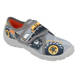 Dětské boty Befado 009X015 černá šedá žlutá