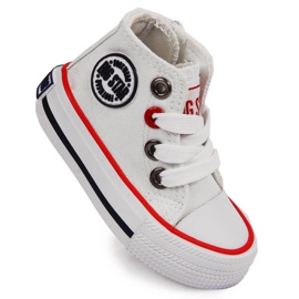 Tenisky Big Star Jr HH374187 bílé bílý černý