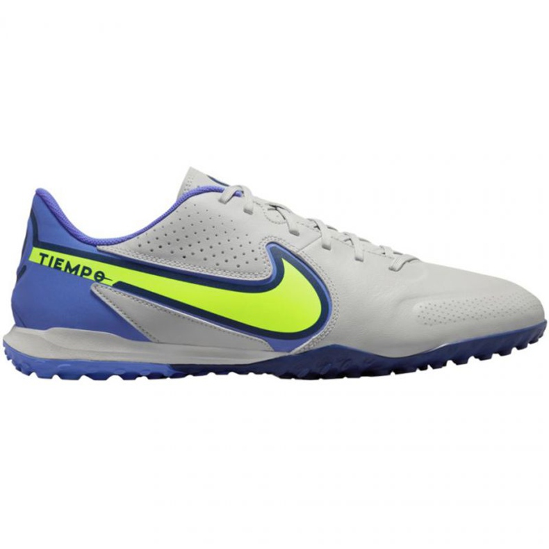 Fotbalová bota Nike Tiempo Legend 9 Academy Tf M DA1191 075 šedá odstíny šedi