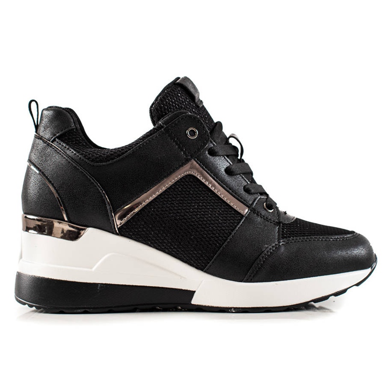 TRENDI Lehké klínové tenisky černá