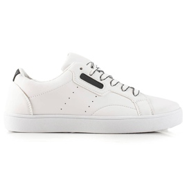 TRENDI Lehká sportovní obuv vyrobená z ekologické kůže bílý černá