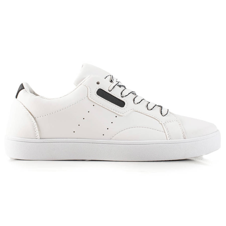 TRENDI Lehká sportovní obuv vyrobená z ekologické kůže bílý černá