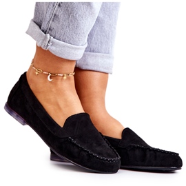 Semišové mokasíny Sergio Leone MK722 Black černý