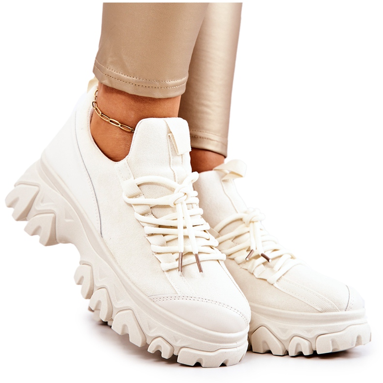 PS1 Dámská sportovní obuv Sneakers Světle béžová Miles béžový