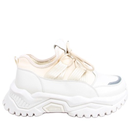 Béžové tenisky Aston béžový bílý