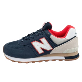 New Balance M Ml574Skb béžový bílý červený námořnická modř
