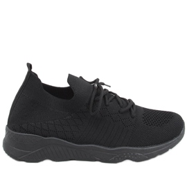 Ponožkové sportovní boty Tutto Allblack černý