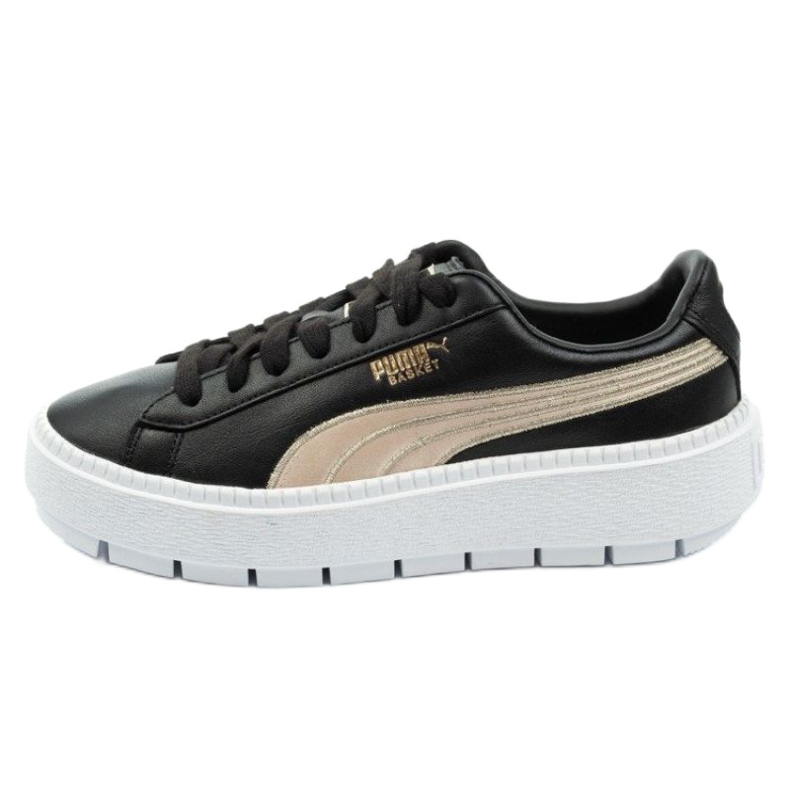 Puma Suede Platform Trace W 367728 01 černá zlatý