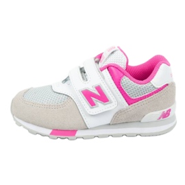 Boty New Balance Jr YV574FNG růžový šedá