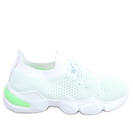 Ponožky Harri Green bílý zelená Ponožky Harri Green bílý zelená