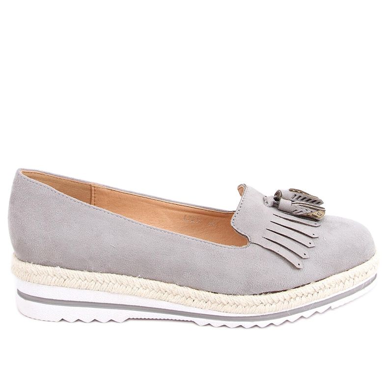 Dámské mokasíny a espadrilky Hilma Grey šedá